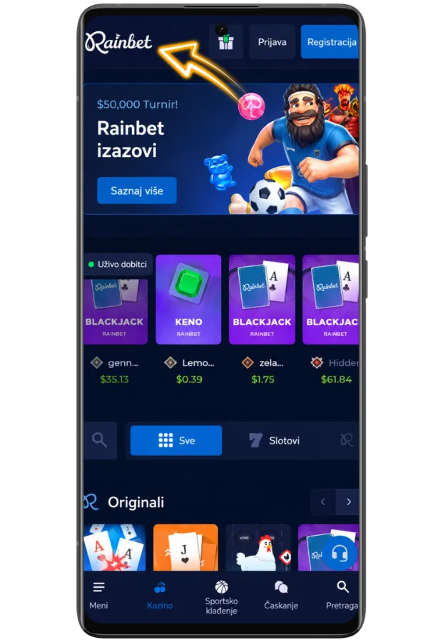 Rainbet zvanični sajt kazina